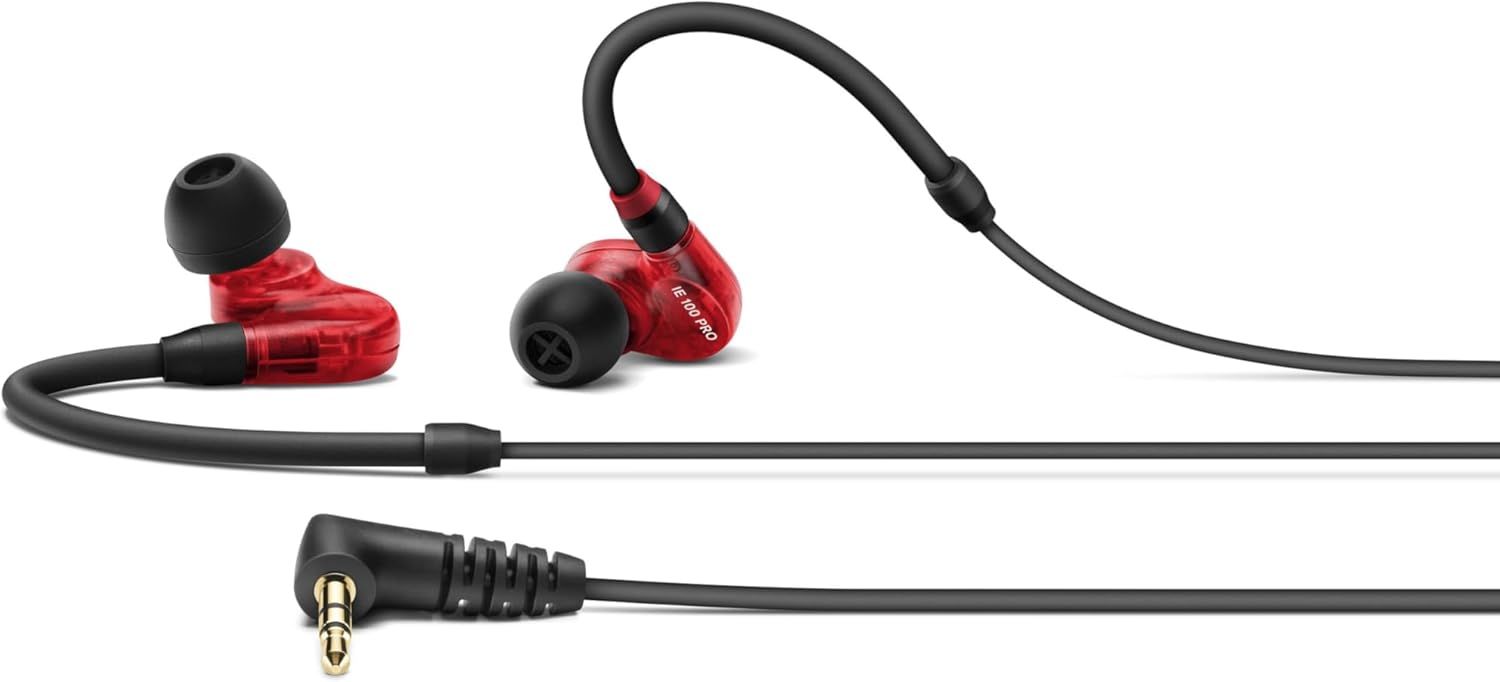 ゼンハイザー Sennheiser IE 100 PRO RED プロ用モニタリングイヤホン 赤 508942 カナル型 有線イヤホン