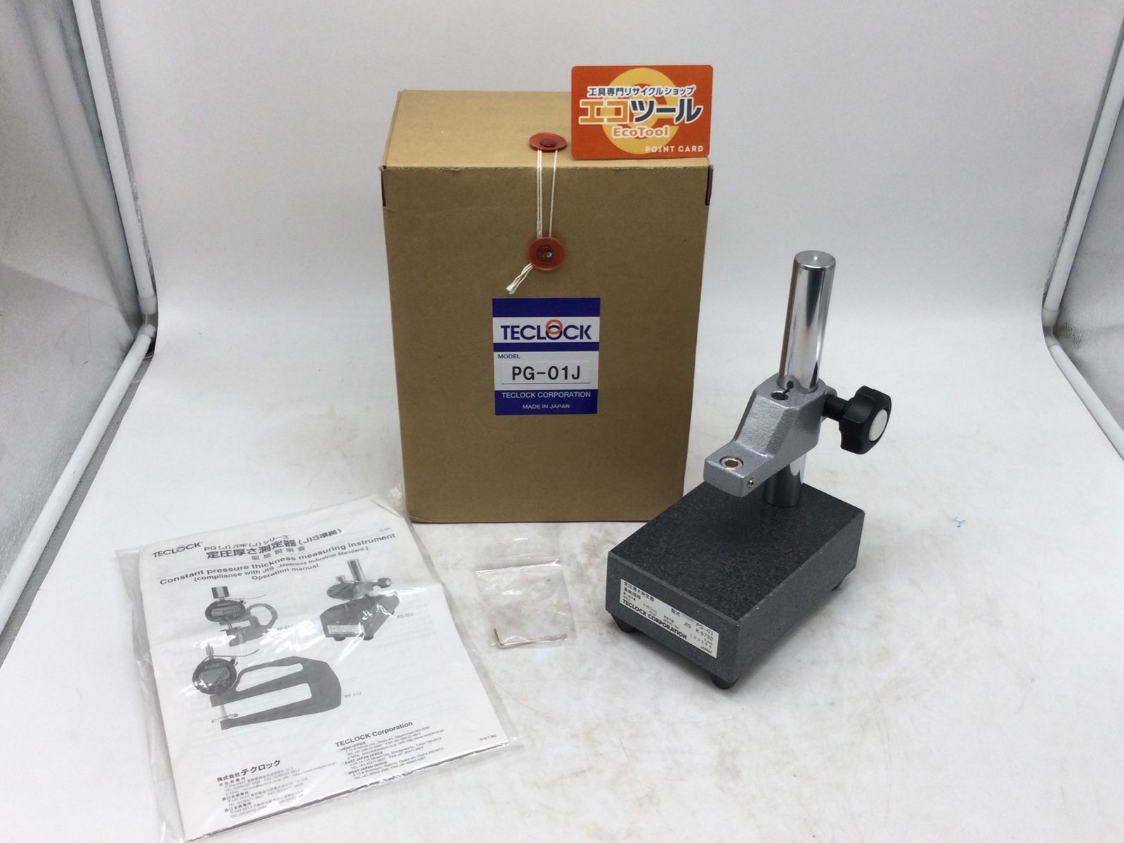 ♥ TECLOCK|テクロック 定圧厚さ測定器 PG-01J IT5UJRVU72I6 エコツール豊田インター店 M02