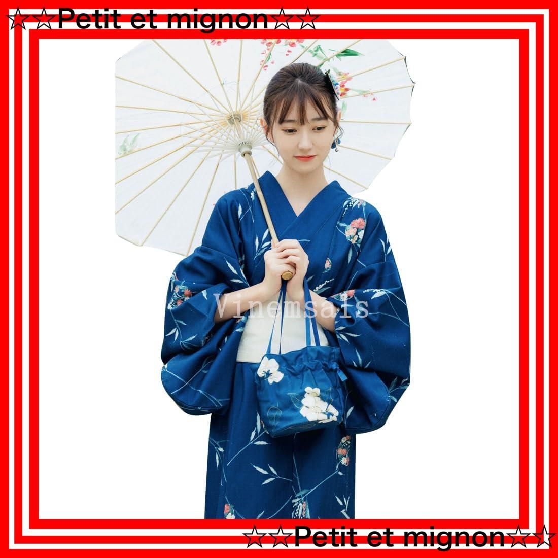 夏ゆかた 5点セット 新品 Dita ディータ【夏色の向日葵しらべ （藍