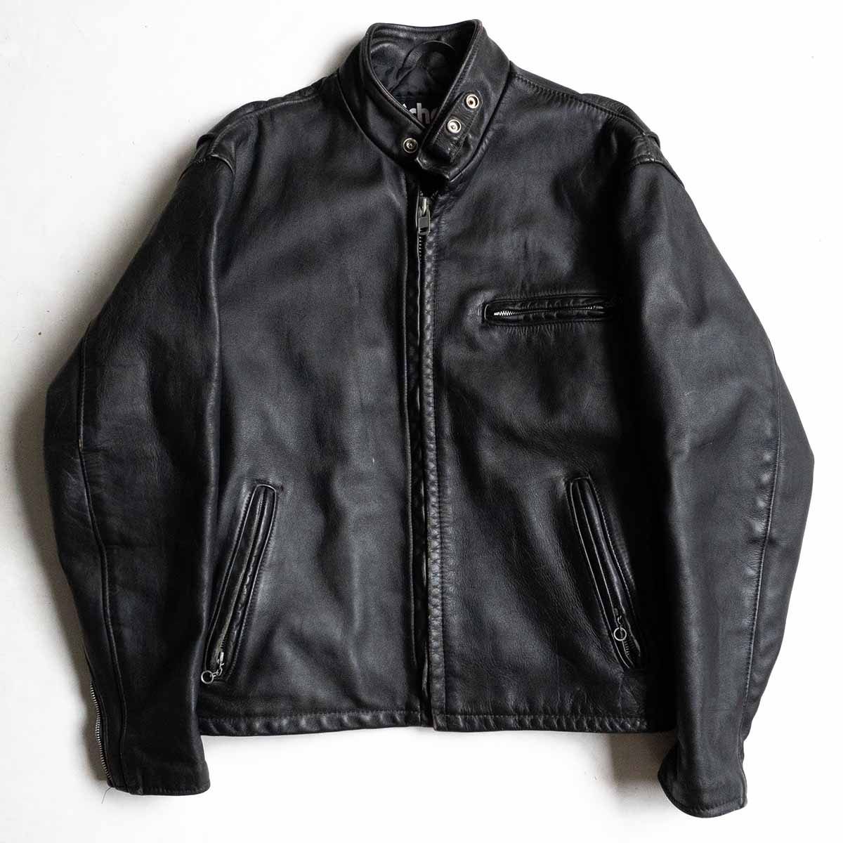 【サイズ交換ＯＫ】 名作Schott 641 シングルライダース レザー 米国製 36ライナー ジャケット・アウター