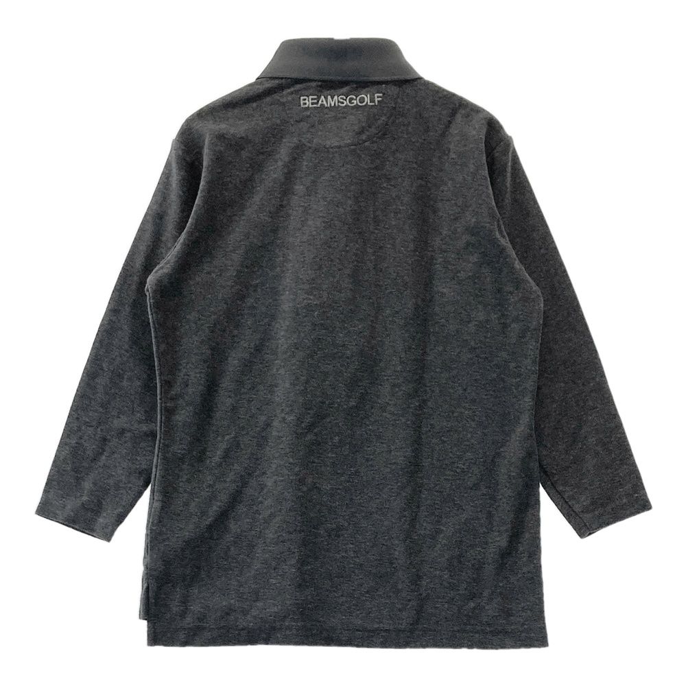 サイズ：S BEAMS GOLF ビームスゴルフ 七分袖ポロシャツ グレー系