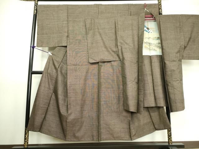 平和屋着物男性　本場大島紬　アンサンブル　絣文様　正絹　逸品　DAAJ7988fc