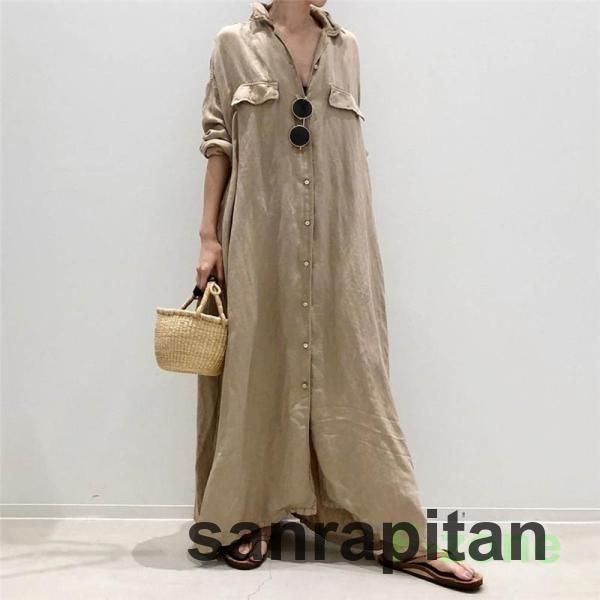 ワンピース ストレート ノースリーブ タックスリーブ シンプル 大人 夏