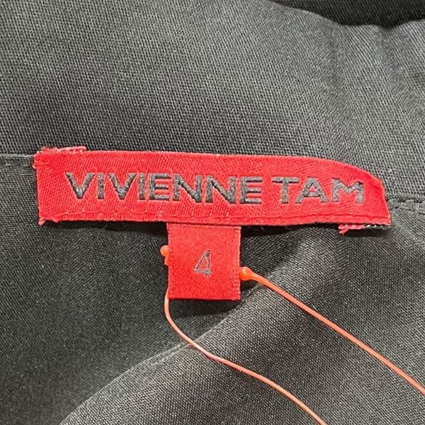 絶対にあなたの一番選択！ ヴィヴィアンタム Vivienne Tam ワンピース メッシュ 黒 赤 コットン ４ S～M レディース S5W163