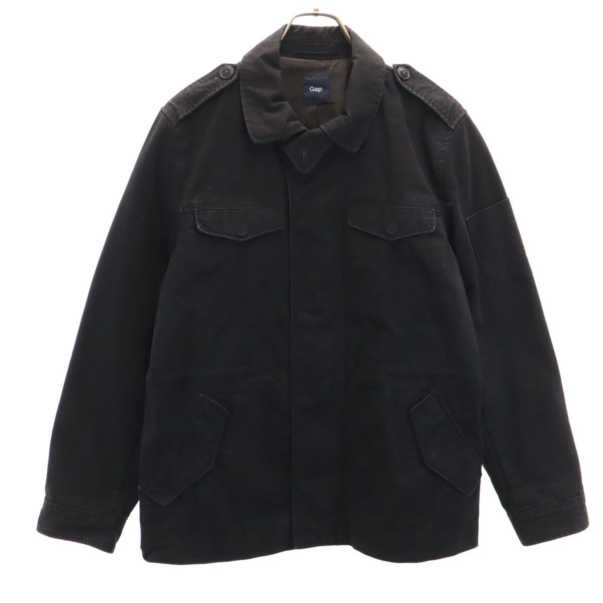 GAP ギャップ ミリタリージャケット M ブラック メンズ 古着 - メルカリ