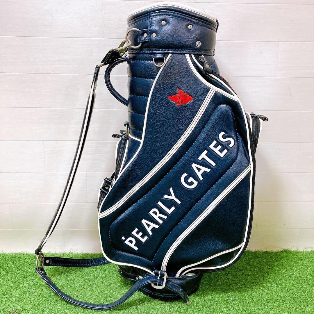 限定パーリーゲイツ エッセンシャル キャディバッグ　3点式　ゴルフクラブケース キャディバッグ】PEARLY GATES パーリーゲイツ 3点式 限定パーリー