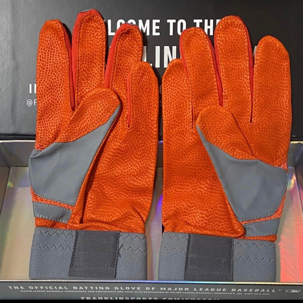 NIKE DIAMOND ELITE バッテ オレンジ Lサイズ バッティンググローブ