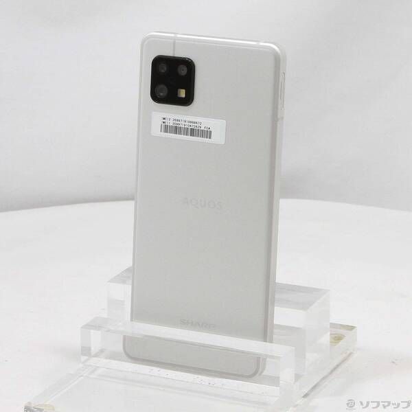 中古品〕 AQUOS sense6s 64GB シルバー SH-RM19s 楽天 SIMフリー