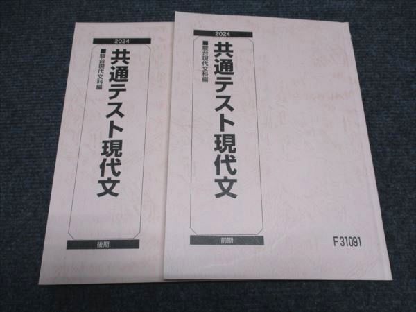 駿台 共通テスト現代文 テキスト通年セット 2024 計2冊 025S0D
