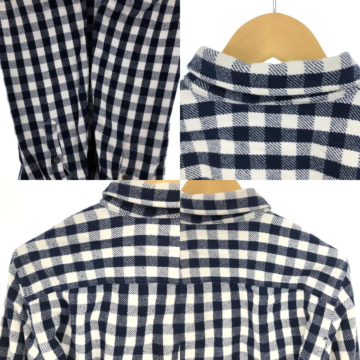 古着 00年代 ギャップ GAP 長袖 ヘビーネルチェックシャツ メンズL相当  