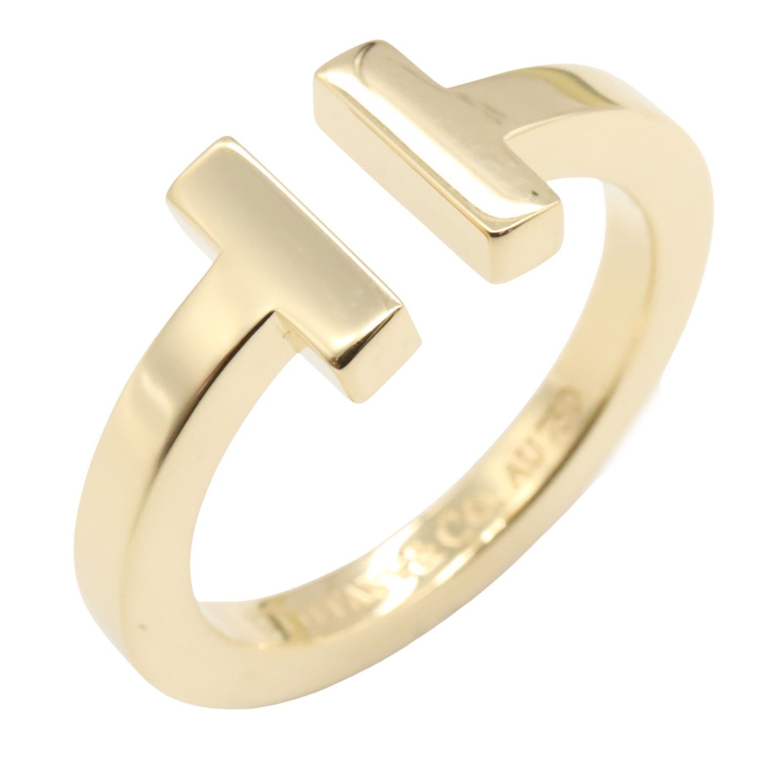 ティファニー TIFFANY＆CO リング 指輪 Tスクエア リング 60147245 12 K18 イエローゴールド Tスクエア リング レディース Used A