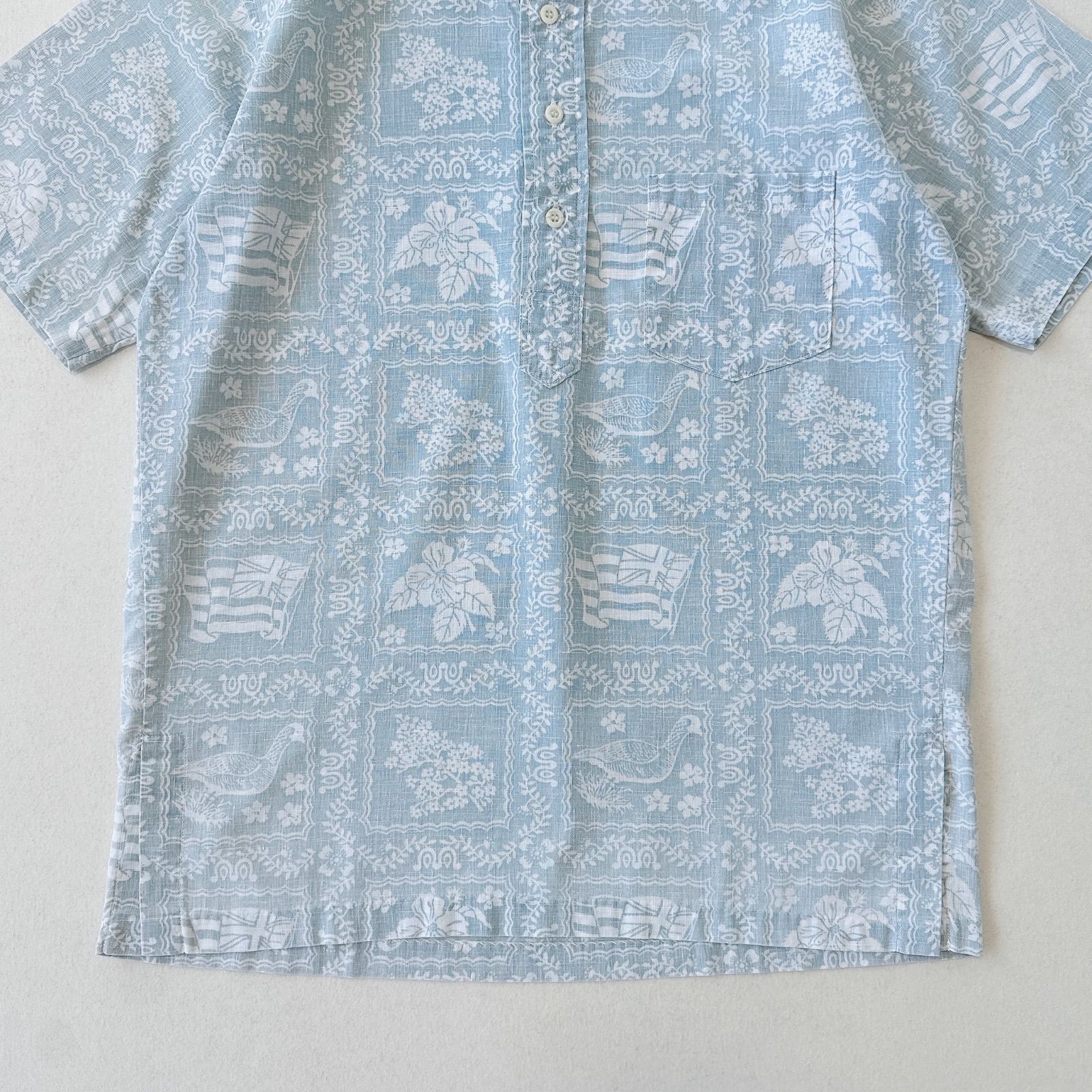 美品　レインスプーナー　アロハシャツ　ビキニタグ　ラハイナセーラー　ハワイ製 古着 90年代 レインスプーナー REYNSPOONER 水着タグ ビキニタグ