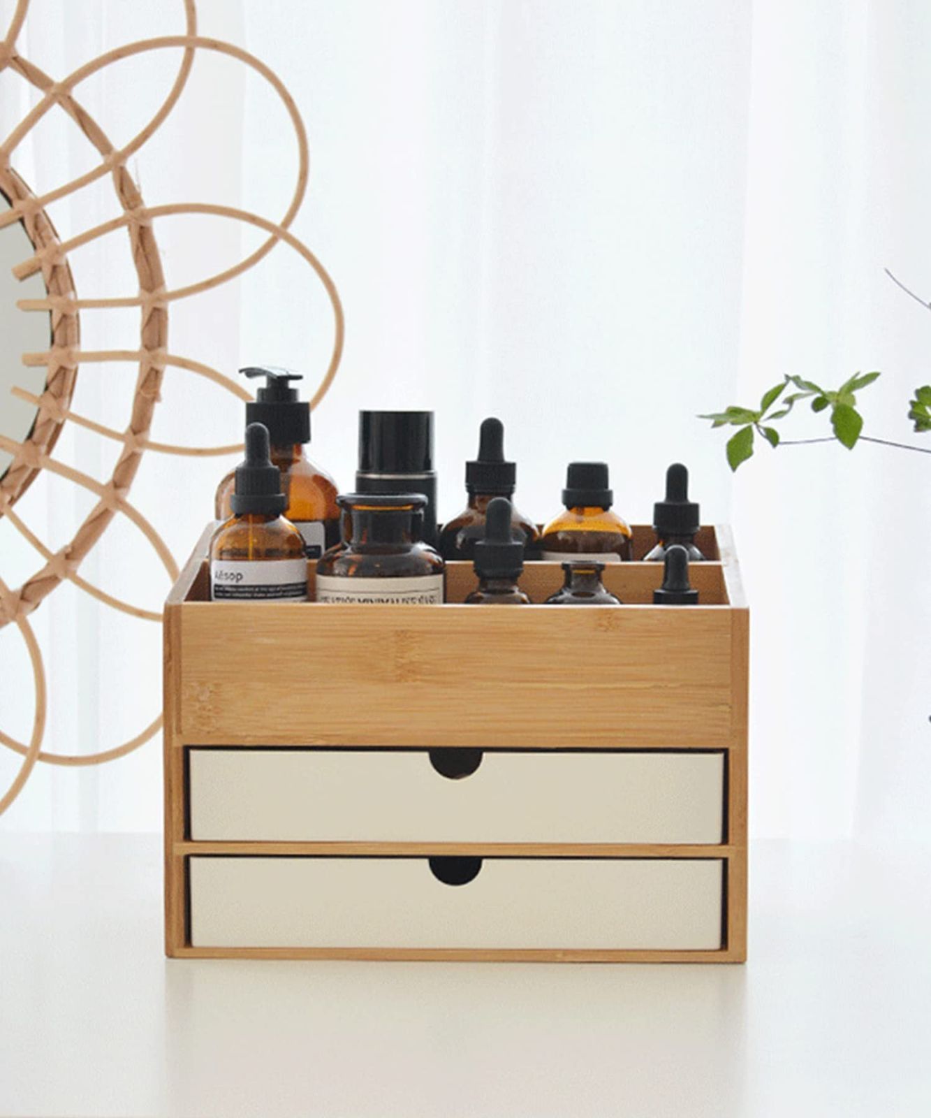 フラワースタッズ装飾 オールブラック 本革 6丁差し SCA-235/CKA