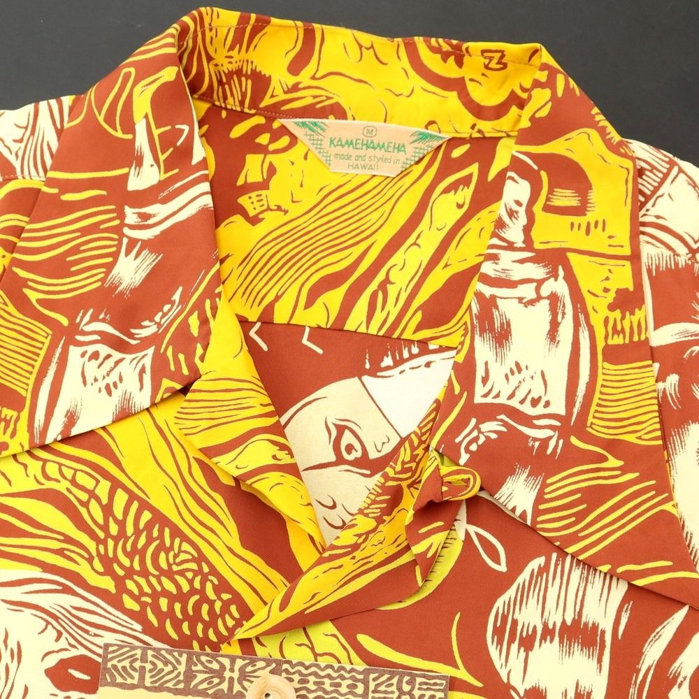 中古】【未使用】サンサーフ SUN SURF GAUGUIN WOODCUT MYSTIC 半袖