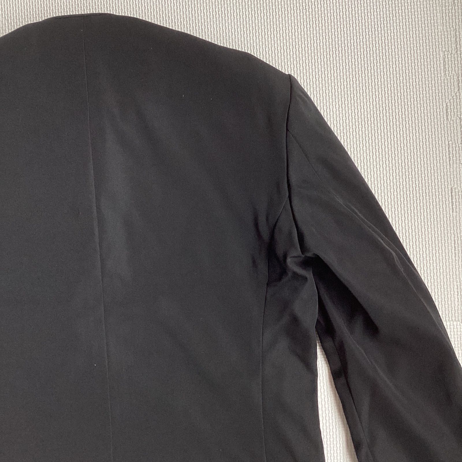 男子 学生服 190A 襟 1808 学生 学ラン 詰襟 標準型 ポリエステル80% 毛20% UNIONJACK DEEPBLACK