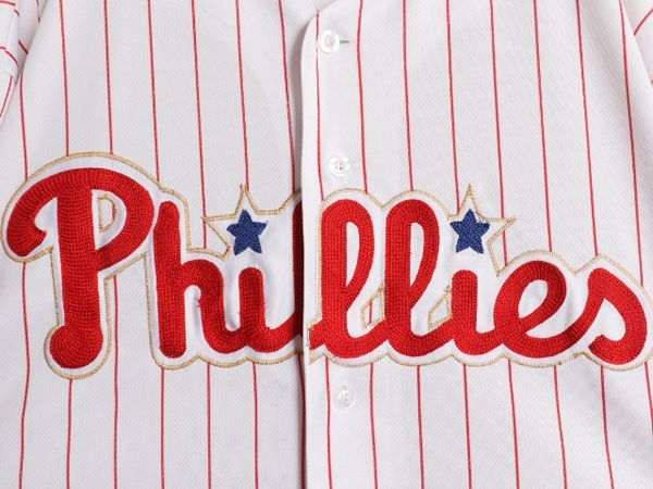 USA製 フィリーズ ベースボール シャツ メンズ XXL MLB オフィシャル マジェスティック 大リーグ ユニフォーム ゲームシャツ 大きいサイズ MLB オフィシャル Majestic フィリーズ ベースボール シャツ XXL