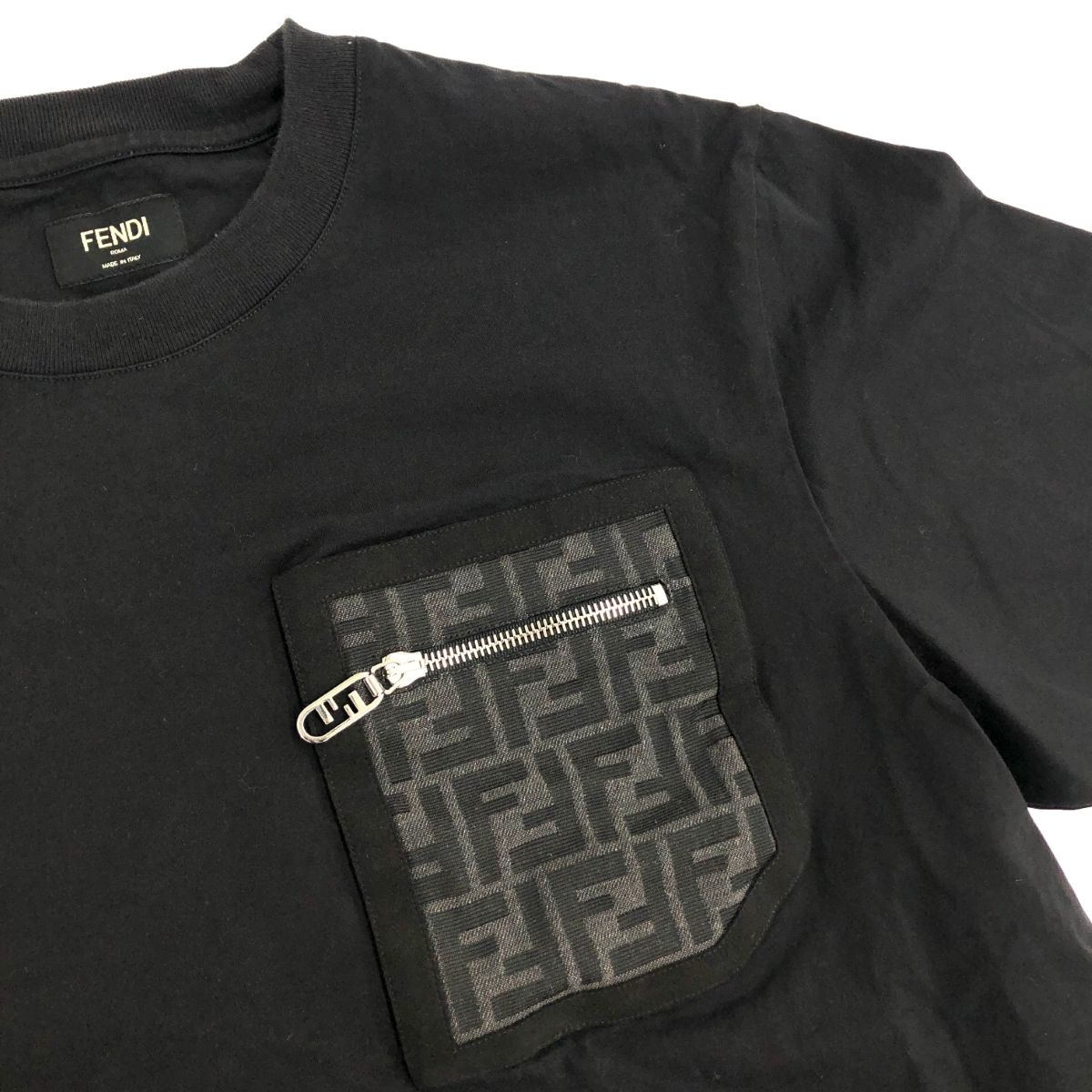 FENDI フェンディ ジャガードポケット カットソー サイズ:S