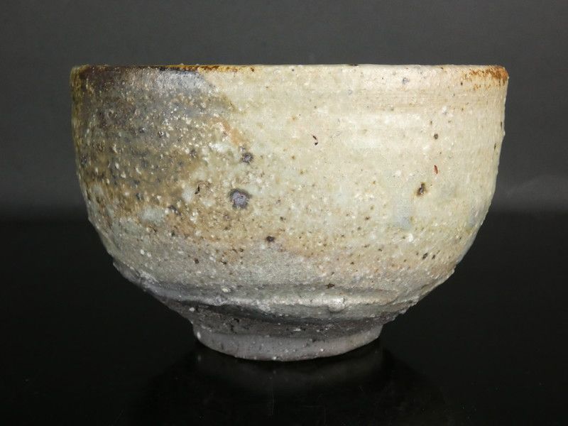 清宮】米山祐章 作「瀬戸伊賀茶碗」共箱 高さ 約8.5cm 幅 約12.7