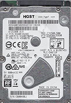 中古】Hitachi hts725050?a7e630?500.0?GB 7200rpm 2.5?7?mm SATA