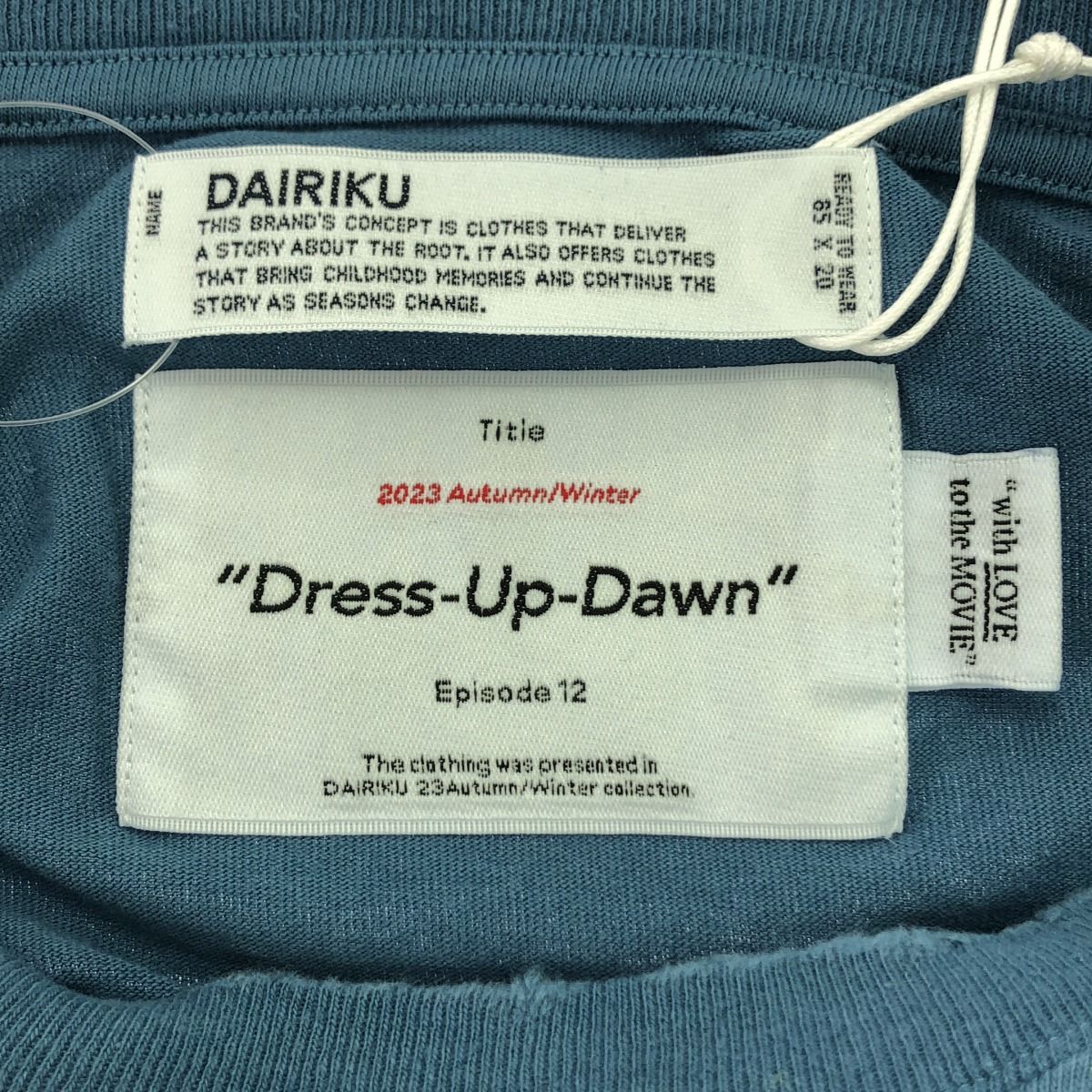 DAIRIKU ダイリク 23AW MUSIC Tee ロングスリーブTシャツ 23AW C-9 