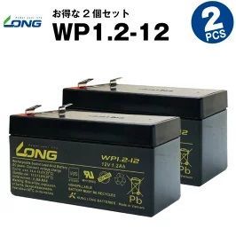 WP1.2-12 2個セット 産業用鉛蓄電池 サイクルバッテリー LONG