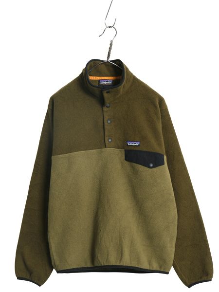 なクーポン配布中! パタゴニア ライトウェイト シンチラ スナップT メンズ S 古着 18年製 アウトドア フリース プルオーバー ジャケット ハイネック ツートン