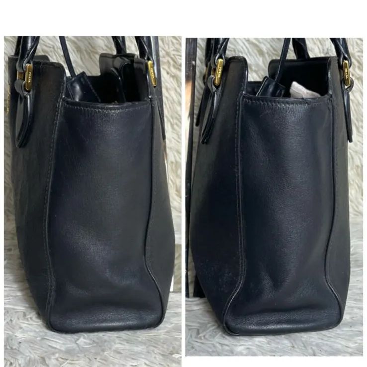 PRADA プラダ 2way ハンドバッグ1BA113 サフィアーノレザー ロゴ