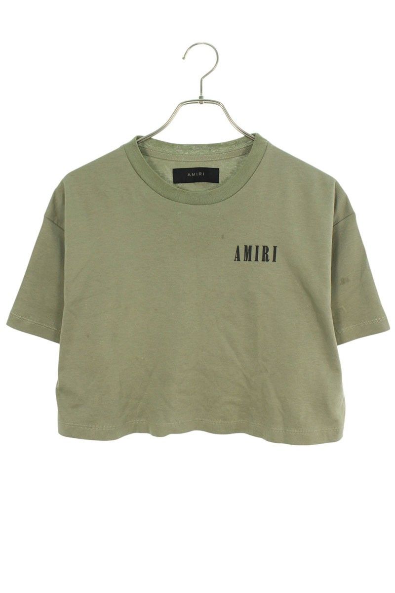 アミリ ロゴプリントクロップドTシャツ レディース XS - メルカリ