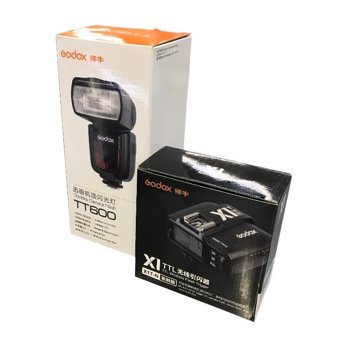 Godox カメラ用ストロボ & フラッシュトリガー セット ブラック