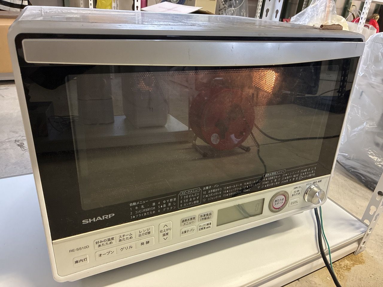 【ジャンク品】SHARP RE-SS10D ジャンク品】SHARR電子レンジ RE-SS10D-W SHARP RE-SS10D-W シャープ