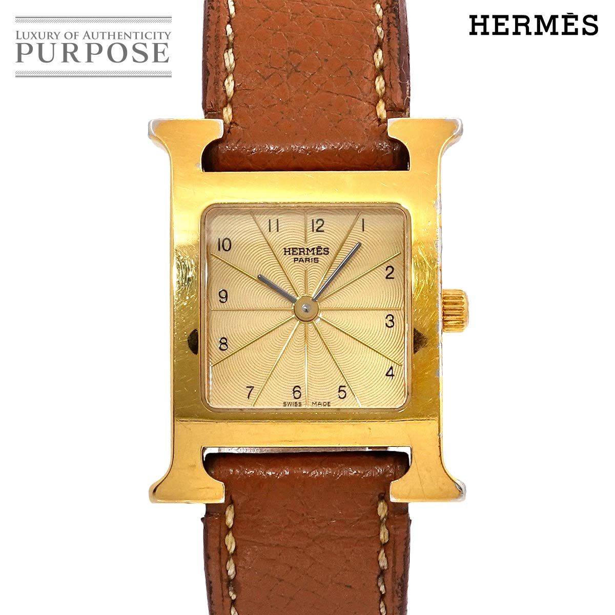 エルメス HERMES Hウォッチ HH1 201 レディース 腕時計 ゴールド  