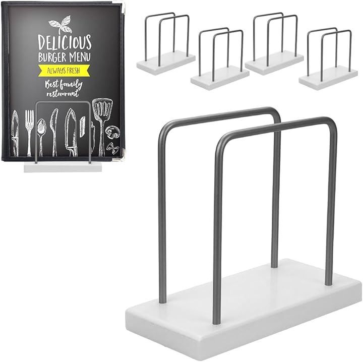 エステーラ メニュースタンド メニューブックスタンド メニュー立て(ホワイト5個)