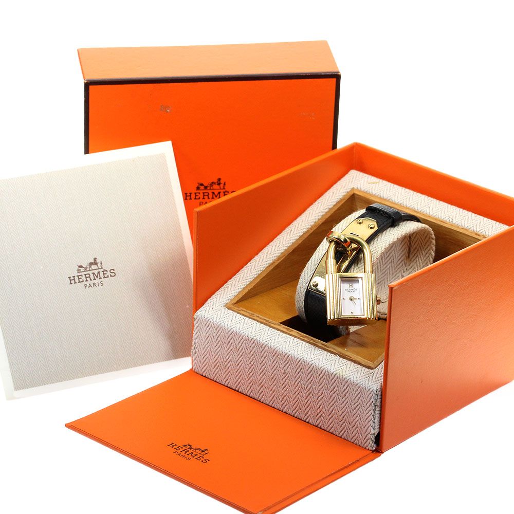 エルメス ケリーウォッチ 美品 箱あり エルメス HERMES ケリーウォッチ クォーツ レディース内箱・保証書付き