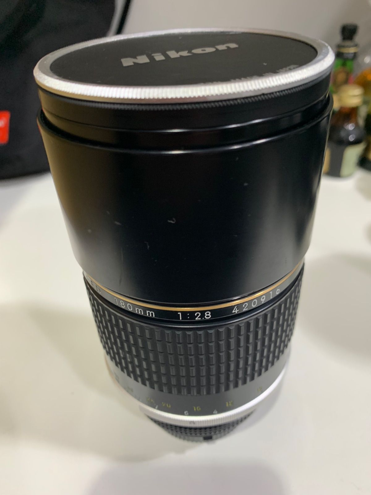 ニコン Nikon NIKKOR ED 180mm 1:2.8　中古品　レンズ ニコン NIKON AI Nikkor ED 180mm F2.8S カメラレンズ @30973 / 中古