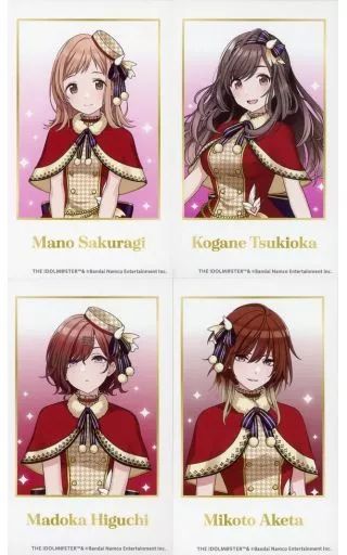 中古】キャラカード 櫻木真乃＆月岡恋鐘＆樋口円香＆緋田美琴