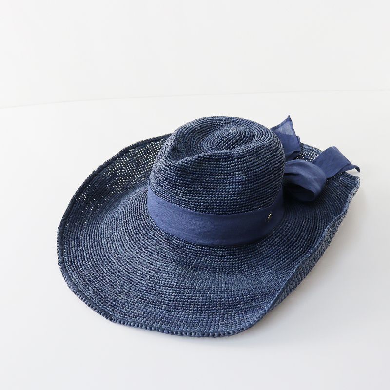 美品 ヘレンカミンスキー HELEN KAMINSKI KAHLO FEDORA ラフィアハット 