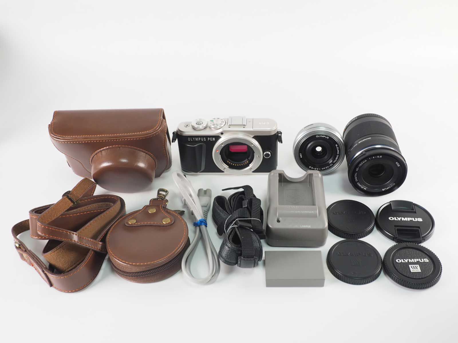 オリンパス OLYMPUS PEN E-PL9 Black 14-42mm 40-150mm Lens