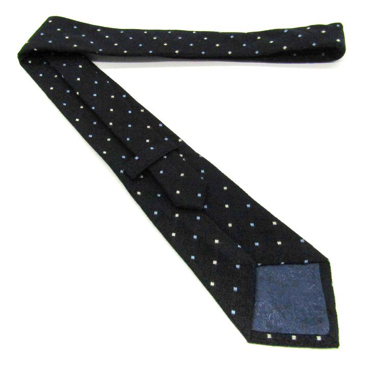  ターンブル＆アッサー ブランド ネクタイ ドット柄 カシミヤ ウール混 PO メンズ ブラック Turnbull - Asser 英国王室御用達 ネクタイ 小物