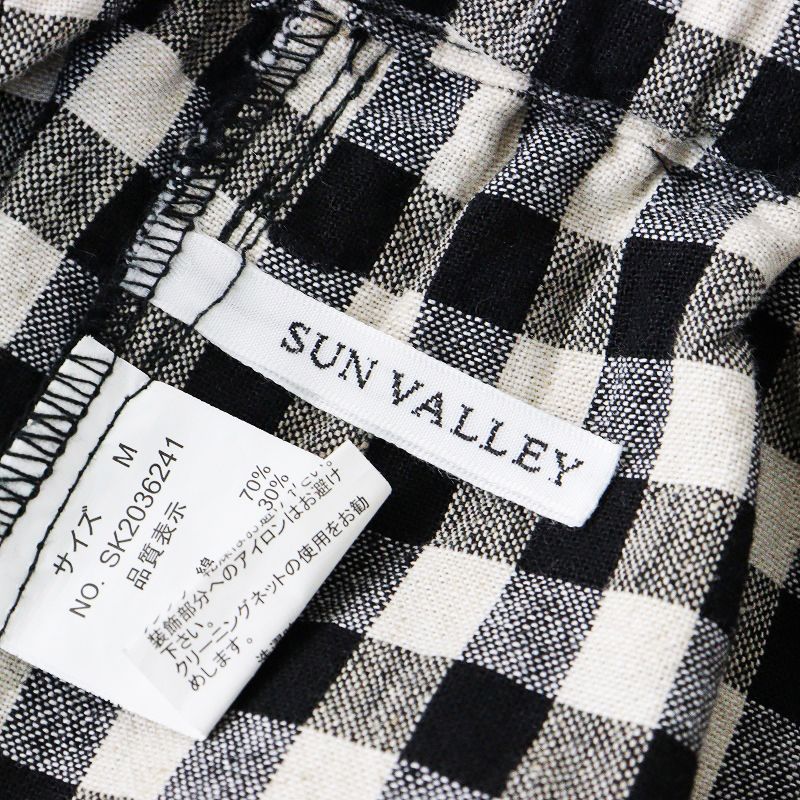 ◆SUN VALLEY◆ラップ風ガウチョパンツ　ギンガム SUNVALLEY ラップ風ガウチョパンツ ギンガムチェック