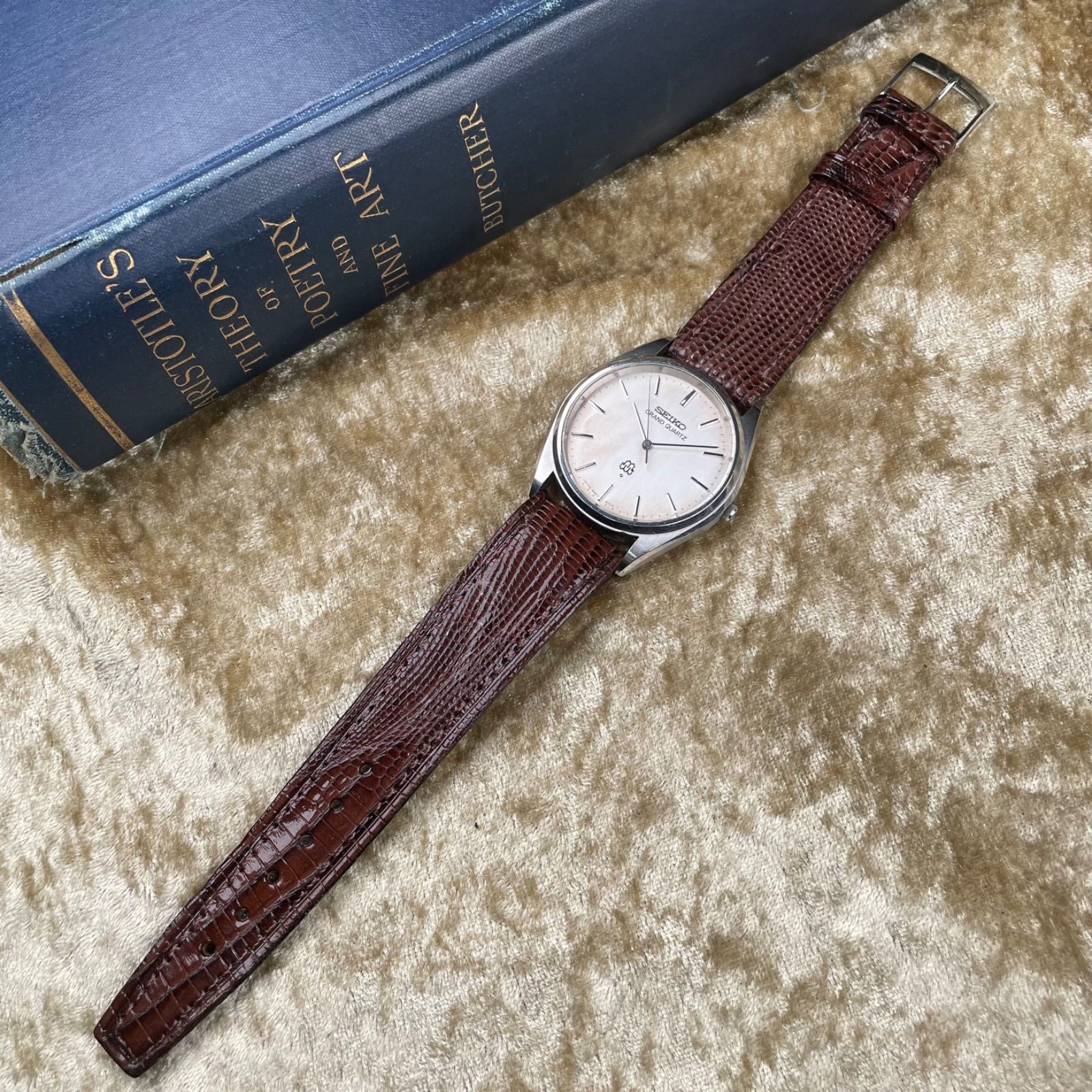 ②新品SEIKO「S」サス デイデイト5Y89-0A50 SCFM003 小豆色 ③新品