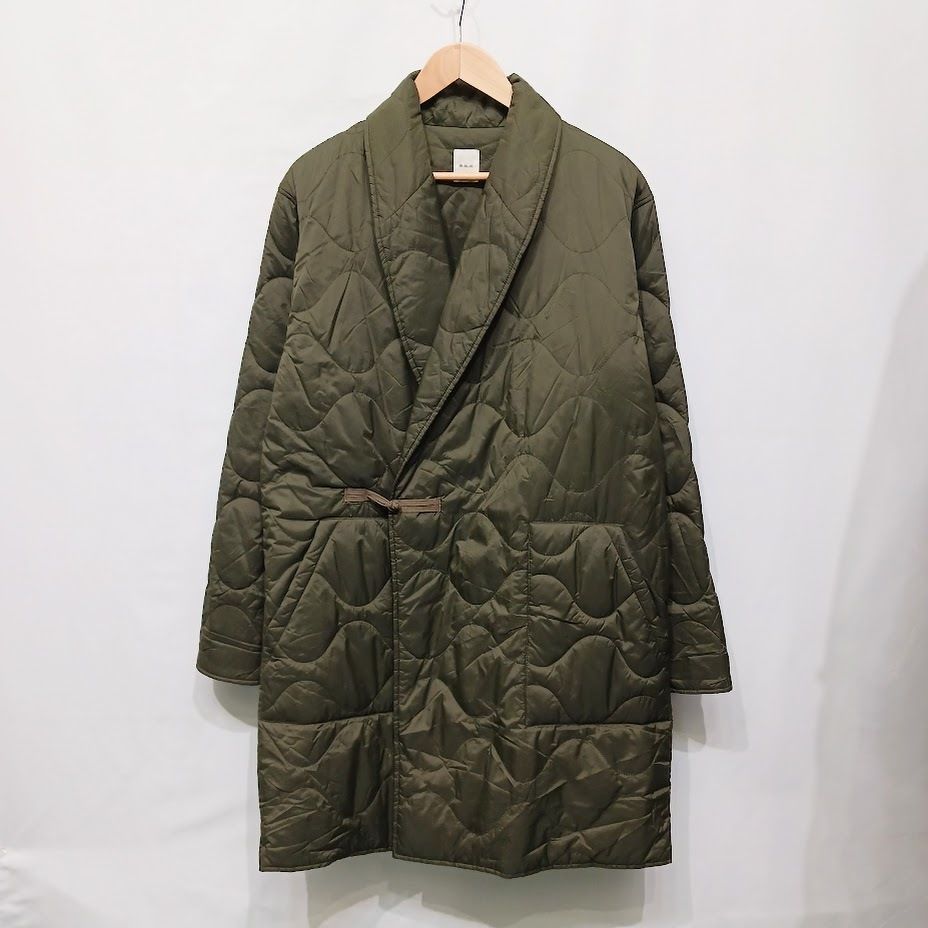 迷送香 マンネンロウ Quilted shawl coat キルティングガウンコート