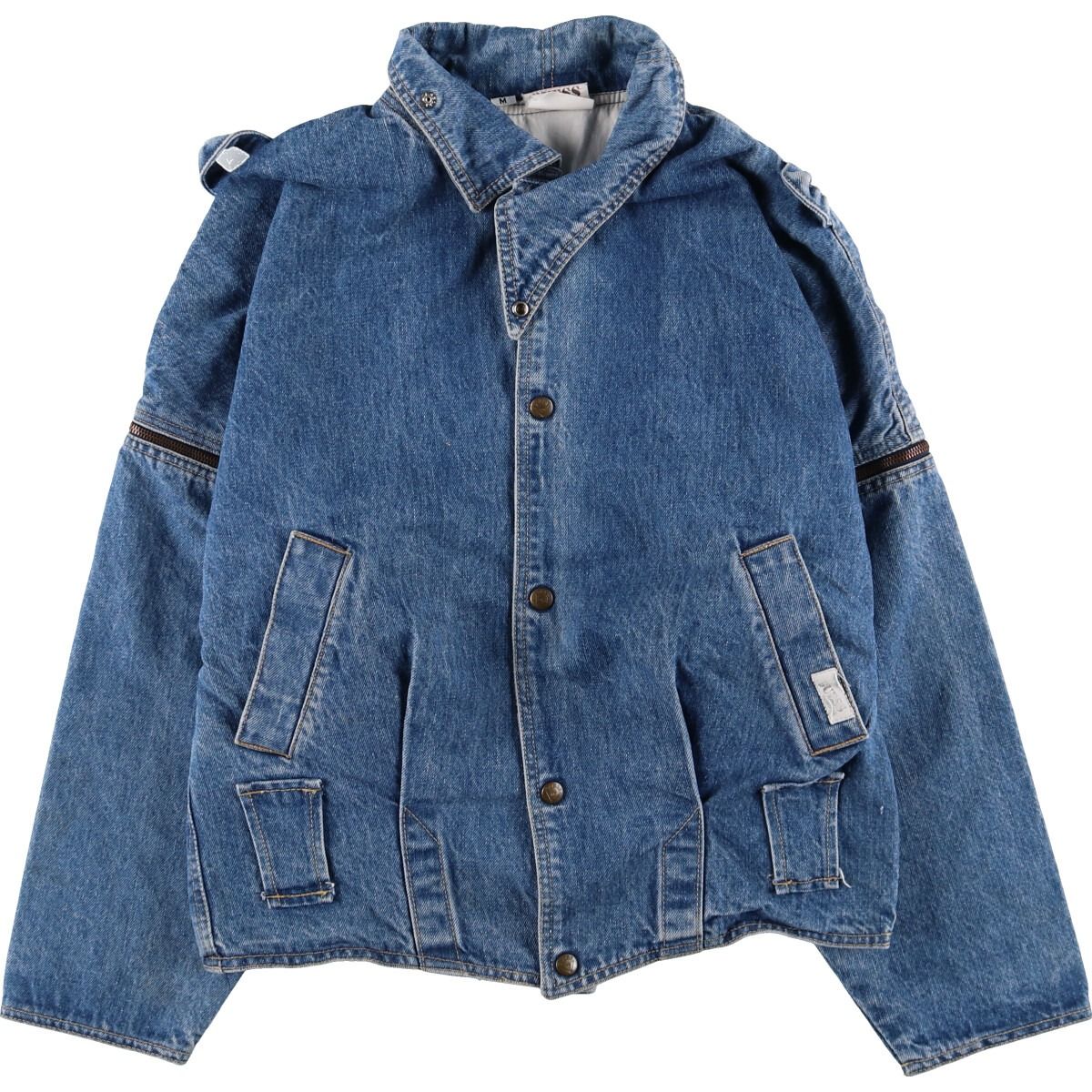 古着 80~90年代 ゲス Guess デニムブルゾン メンズM相当 ヴィンテージ 