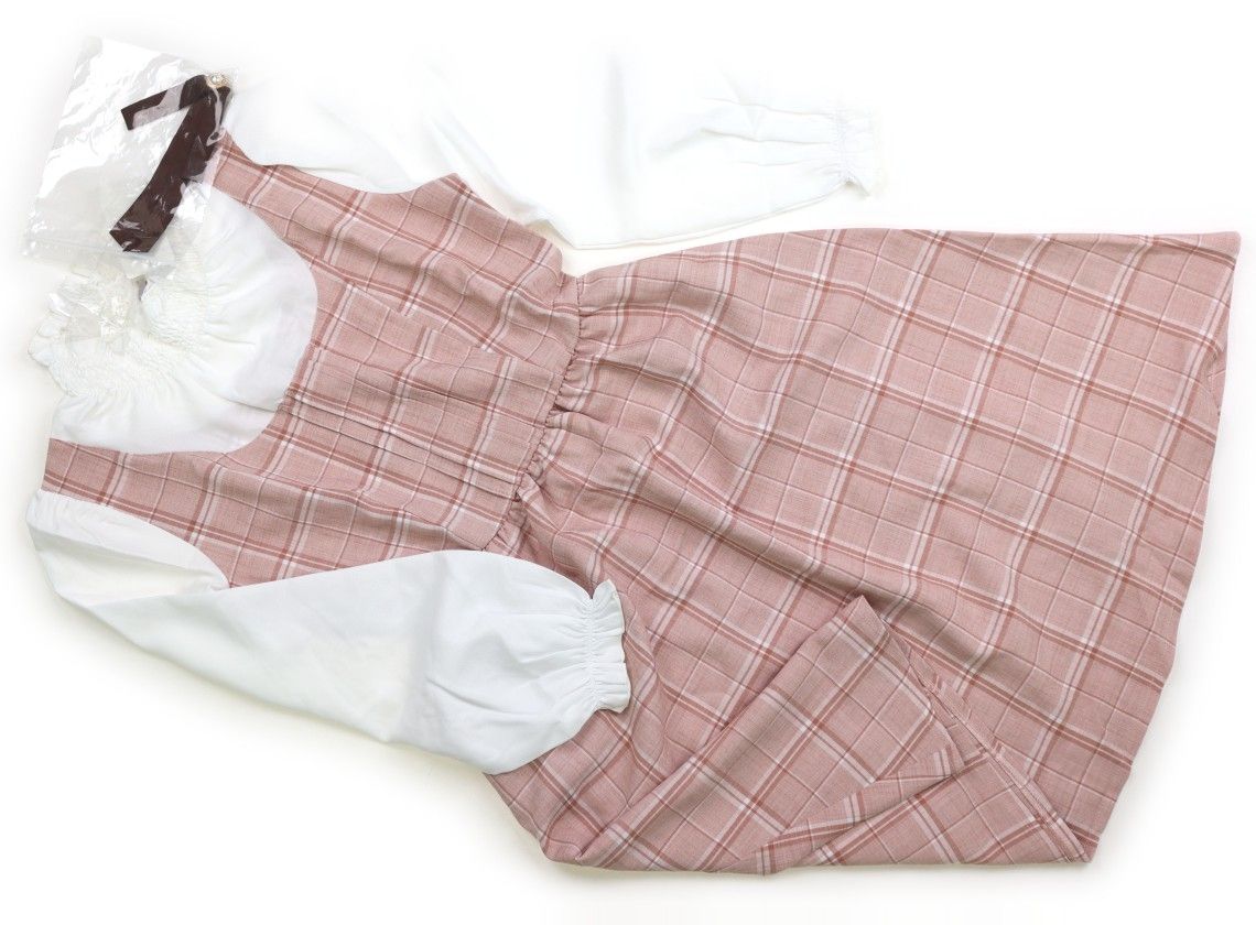 evelyn エヴリンチェックフィットワンピースOP evelyn エブリン 半袖