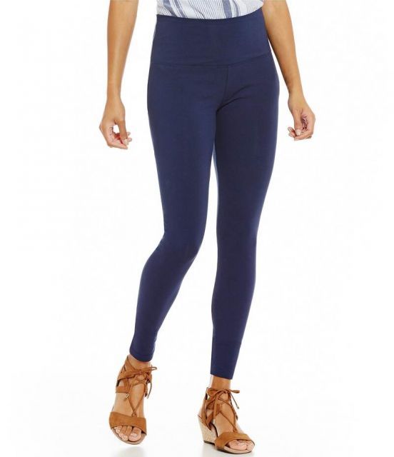 【送料無料】 イントロ レディース カジュアルパンツ ボトムス Love the Fit Slimming Pull-On Leggings Ink