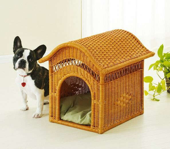 籐 ペットハウス R-283 犬用品 犬小屋 ケージ ゲート ハウス 犬小屋 完成品 ラタン 今枝商店 リビングに置ける本格犬小屋 R-283 サークル ケージ ハウス ベッド 犬小屋 犬舎 ペット用品 犬 ラタン R-283