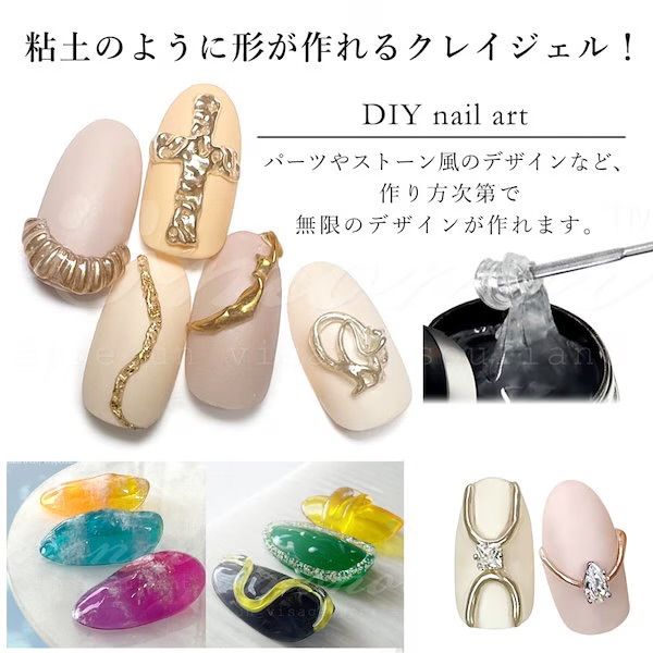 粘土ジェル ねんどジェル 7個 クレイジェル クリア 粘土ジェル 約13g ねんどジェル アイシング