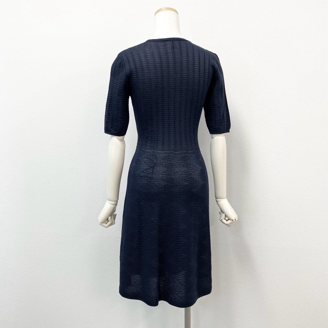 MISSONI ニットワンピース 半袖 黒/ピンク/ベージュ KOEISTORE ワンピース レディース 春 夏 春夏 黒 ニットワンピ