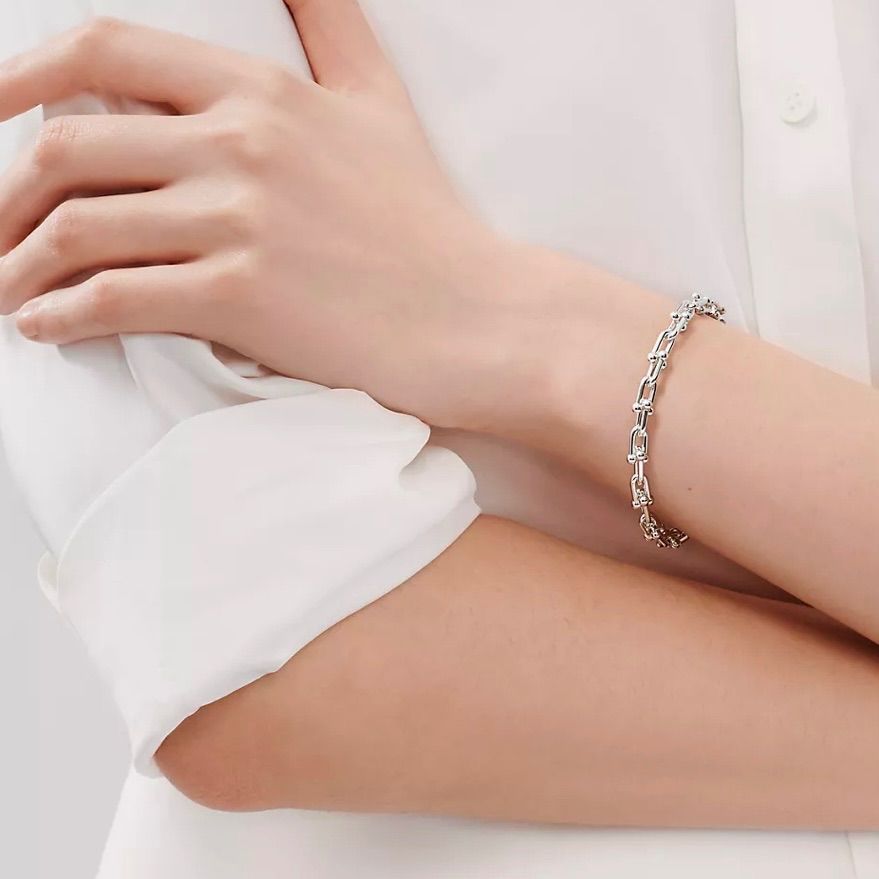 極美品【未使用】Tiffany ティファニー ハードウェア スモールリンク  