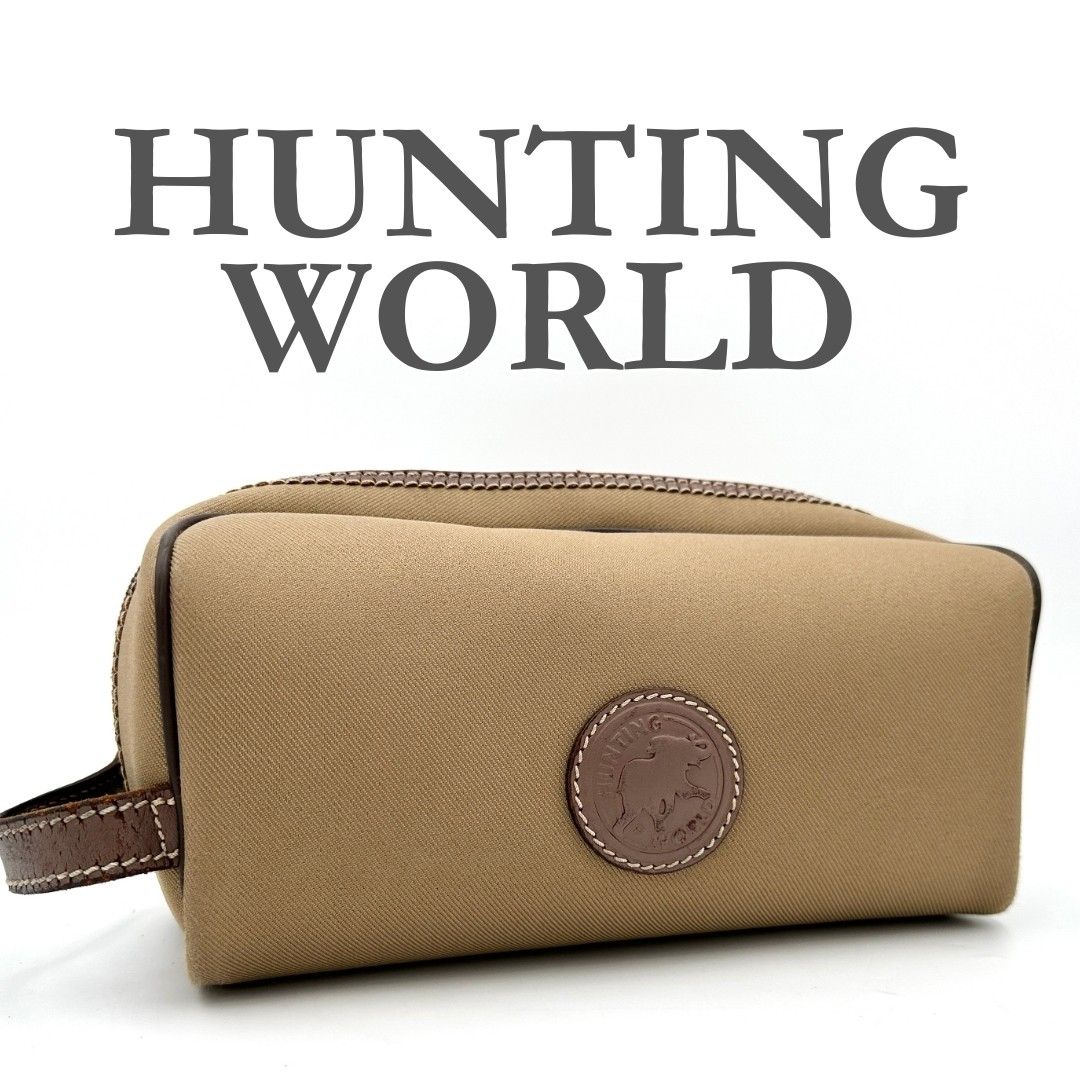 HUNTING WORLD クラッチバッグ ライトブラウン 1133T