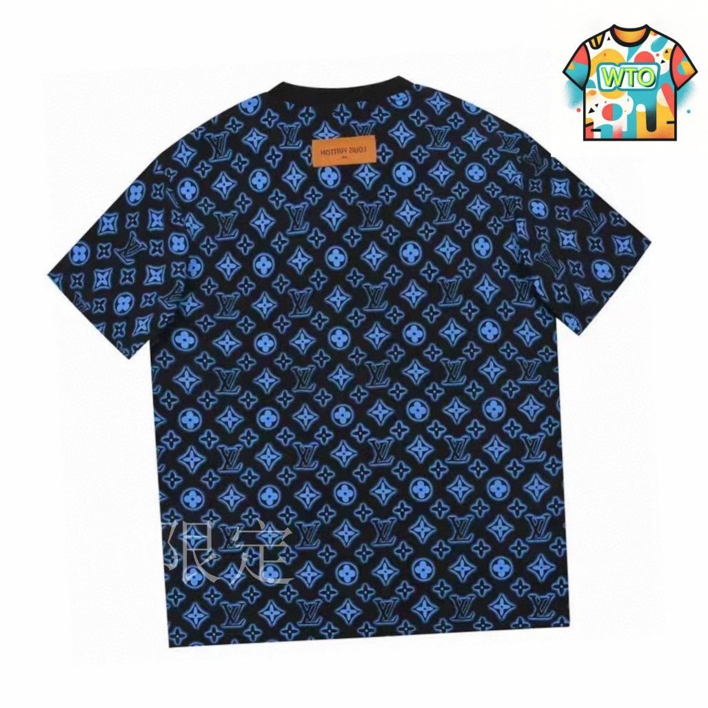 【安心国内】Louis Vuitton モノグラム クルーネック Tシャツ LOUIS VUITTON (ルイヴィトン) モノグラムグラディエント クルー